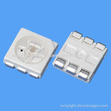 1W 5050 Full-color LEDs, 624nm Hyper Red, 525nm Pure Green, 470nm Blue with 350mA Peak Current